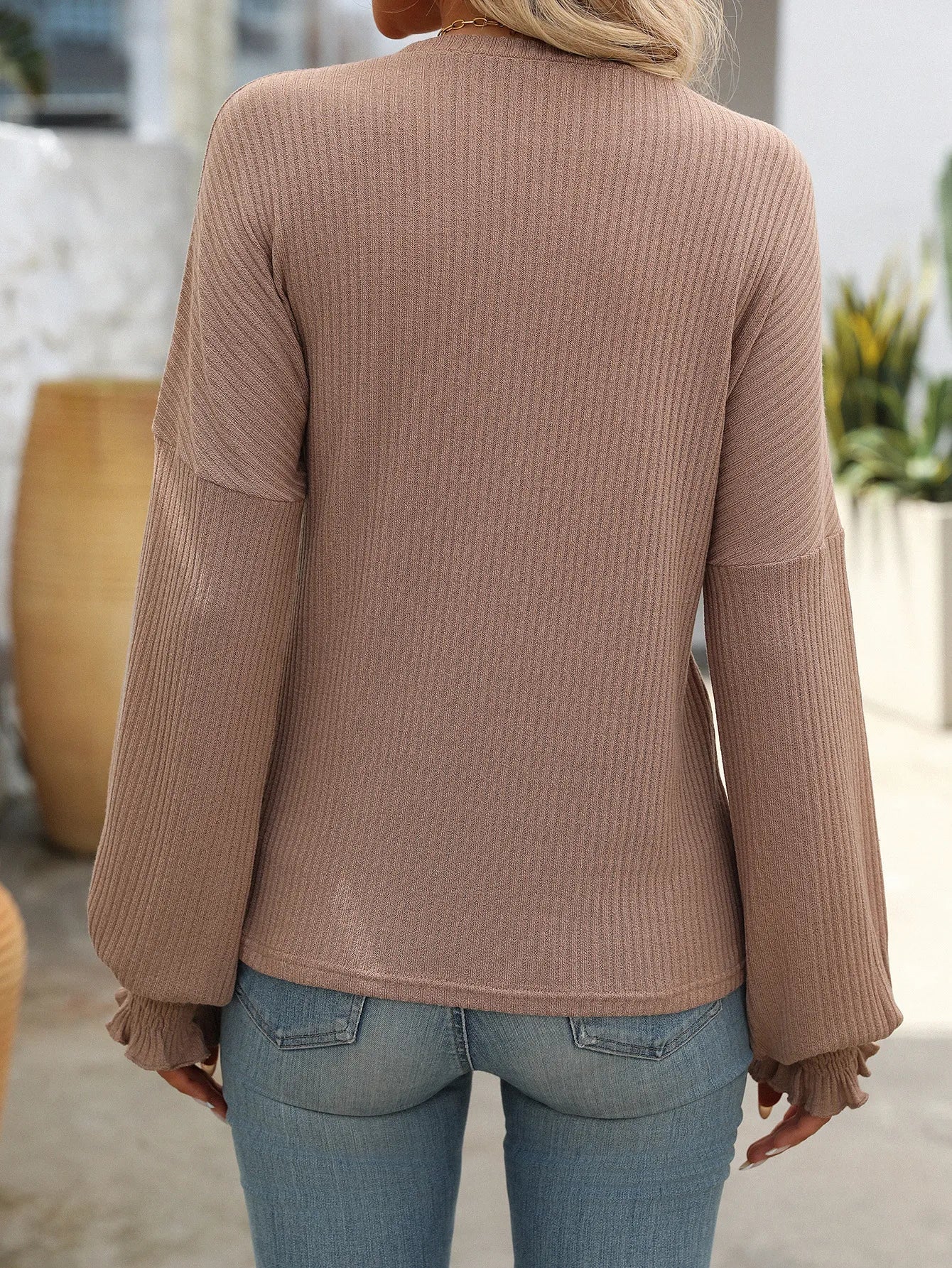 Women's Soft Knit Sweater – Khaki