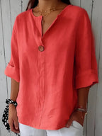 Women's Elegant Comfort Blouse | Lightweight Versatile Top for Work and Beyond