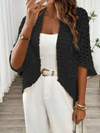 Women's Light Boho Knit Cardigan with Batwing Sleeves