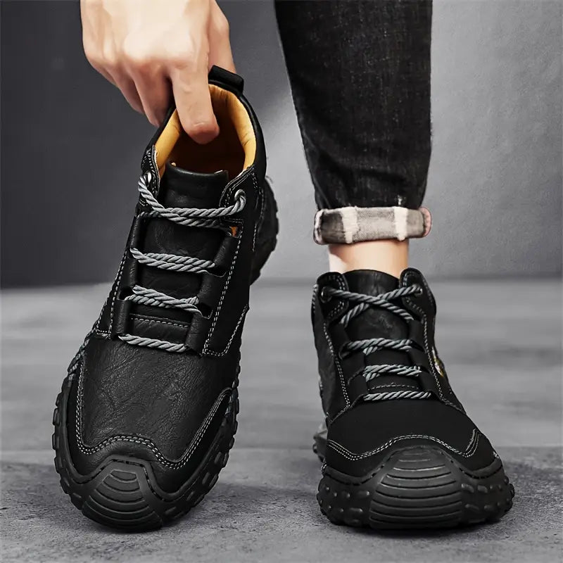 Men's Rugged Lace-Up Boots