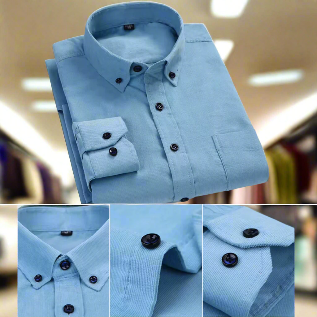 Men's Classic Corduroy Long-Sleeve Shirt