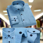 Men's Classic Corduroy Long-Sleeve Shirt