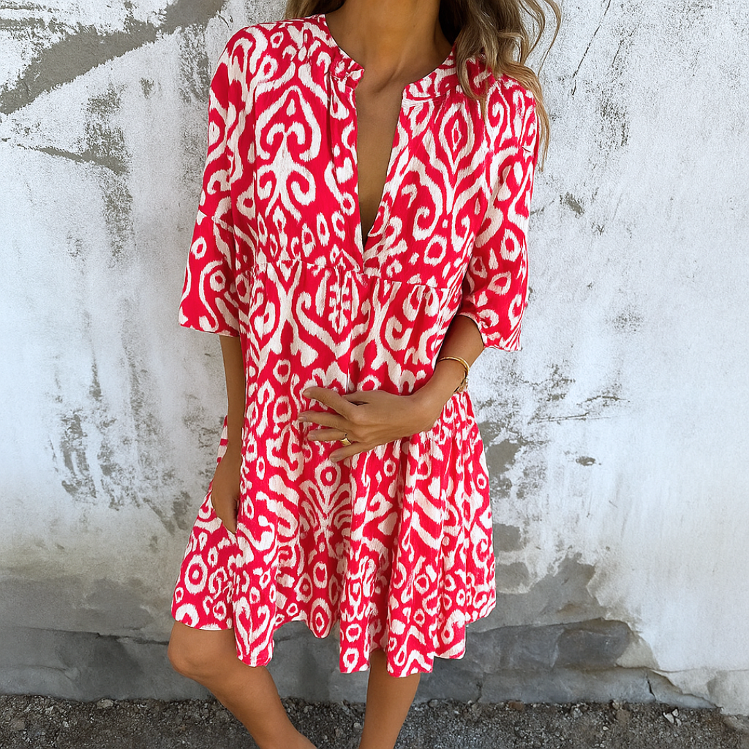 Women's Elegant V-Neck Dress