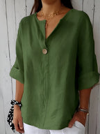 Women's Elegant Comfort Blouse | Lightweight Versatile Top for Work and Beyond