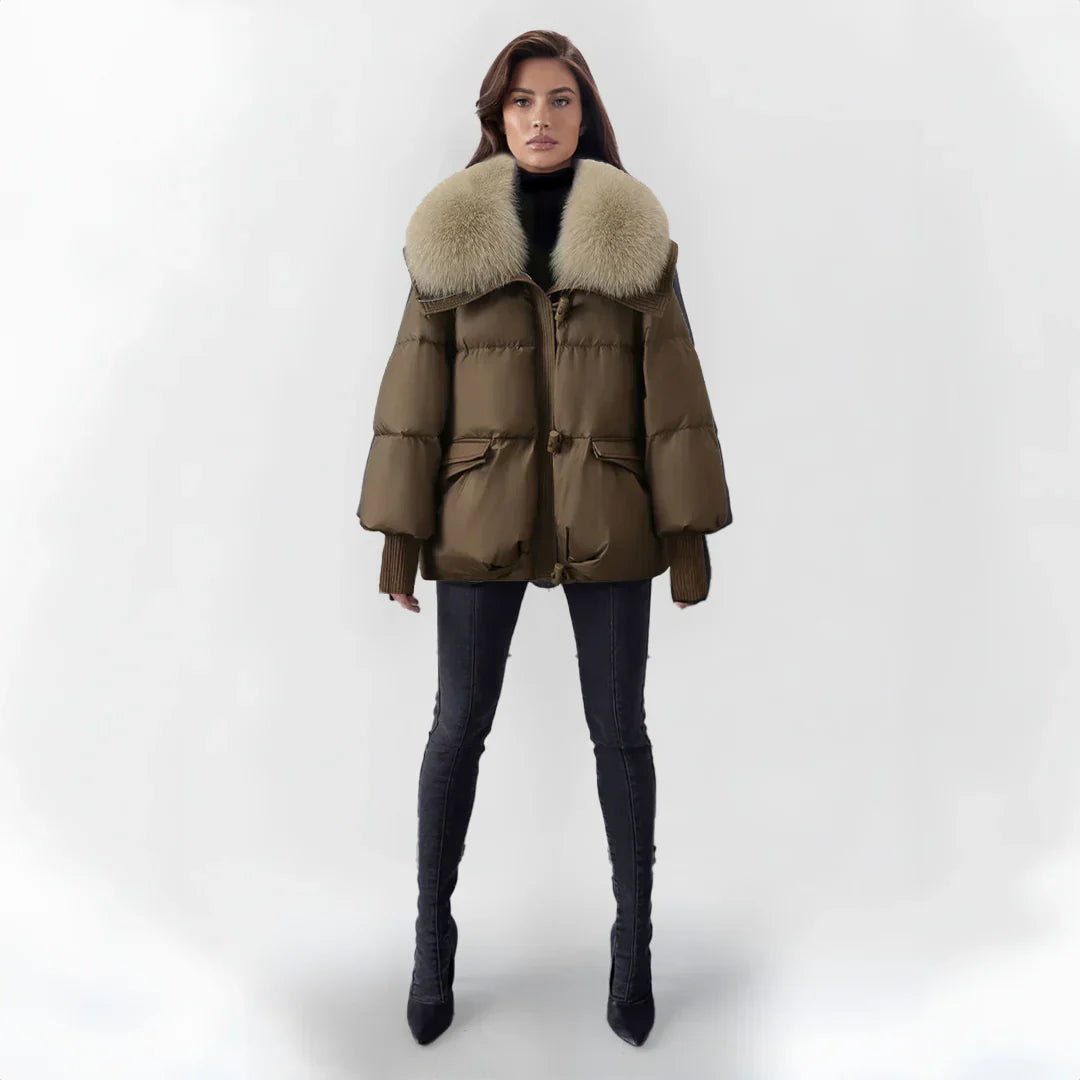 Women's Glam Puffer Jacket | Lightweight Quilted Outerwear with a Fashion-Forward Edge