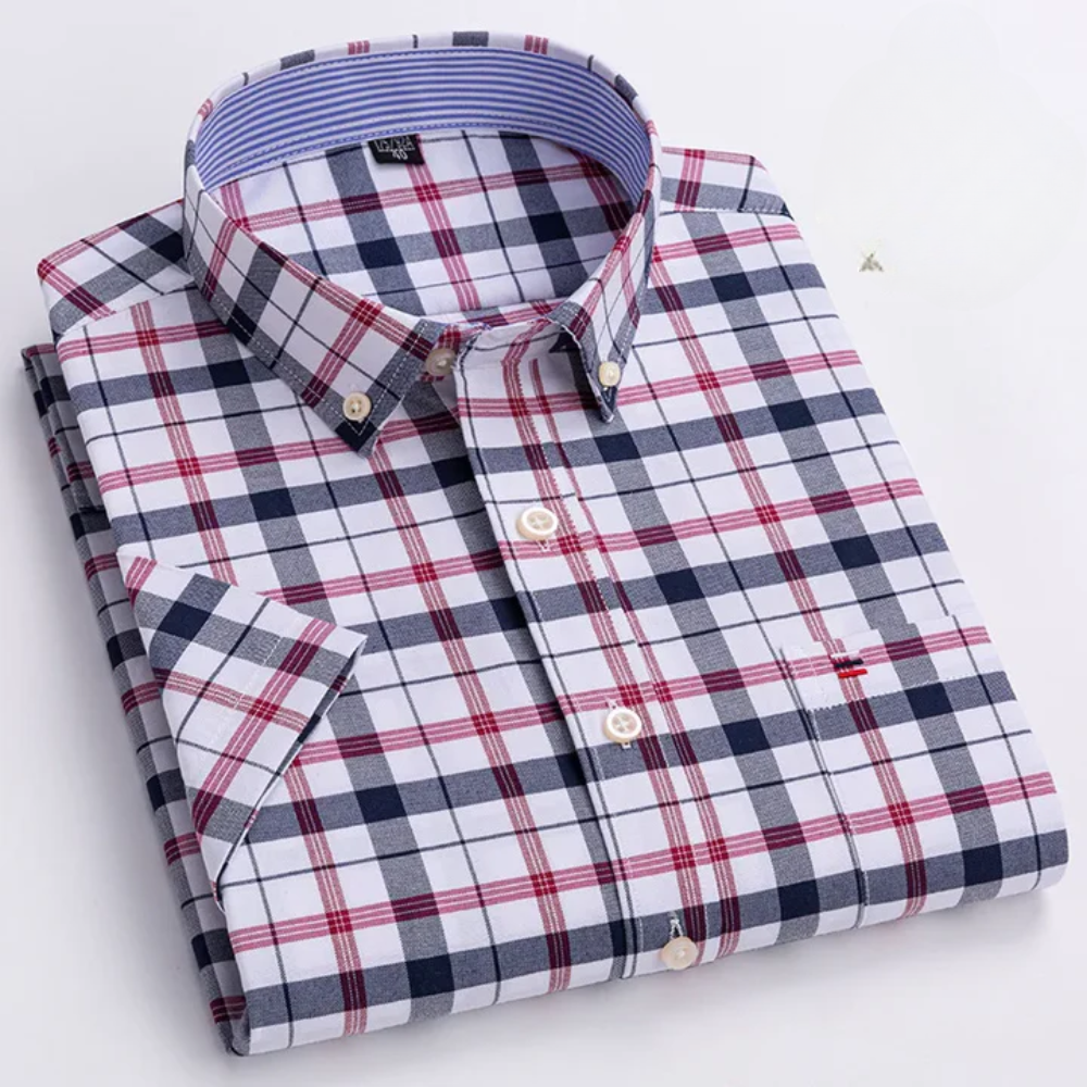 Men's Casual Plaid Shirt