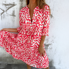 Women's Elegant V-Neck Dress