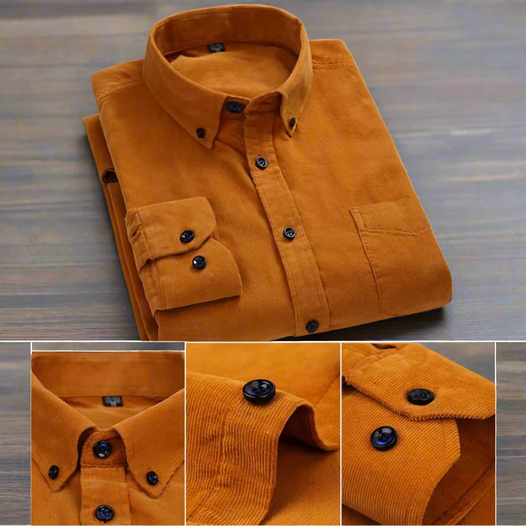 Men's Classic Corduroy Long-Sleeve Shirt
