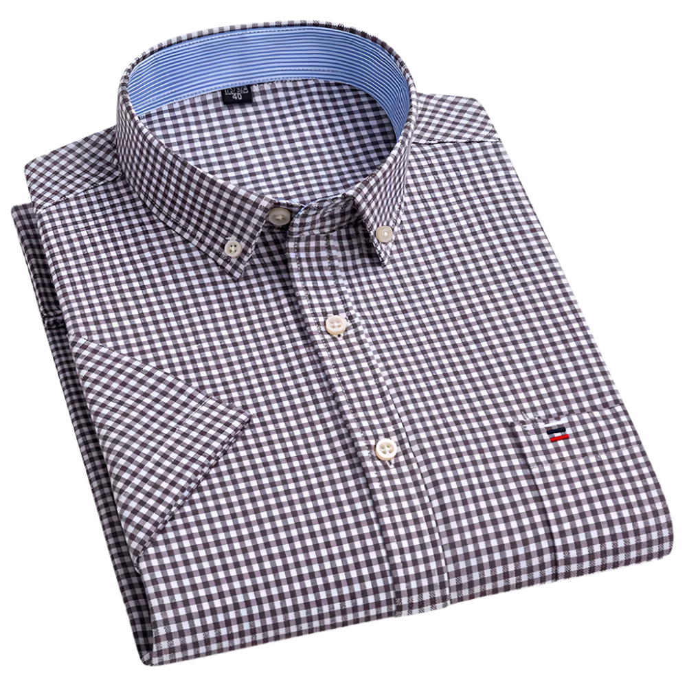Men's Casual Plaid Shirt