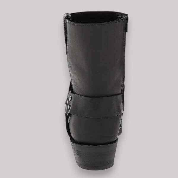 Men's Western Harness Boots | Classic Leather Cowboy Boots in Brown & Black