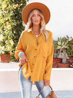Women's Elegant V-Neck Blouse