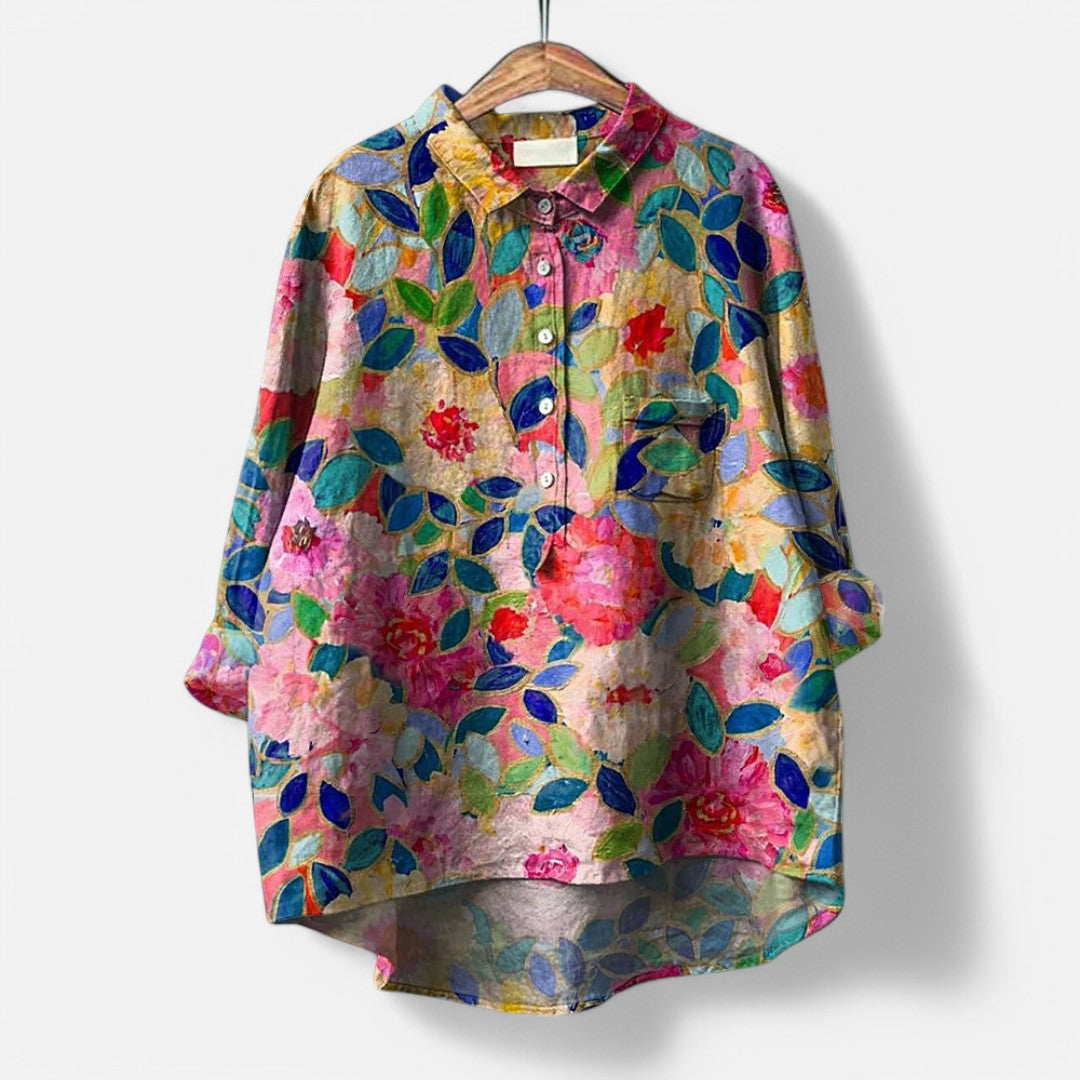 Women's Artistic Print Blouse