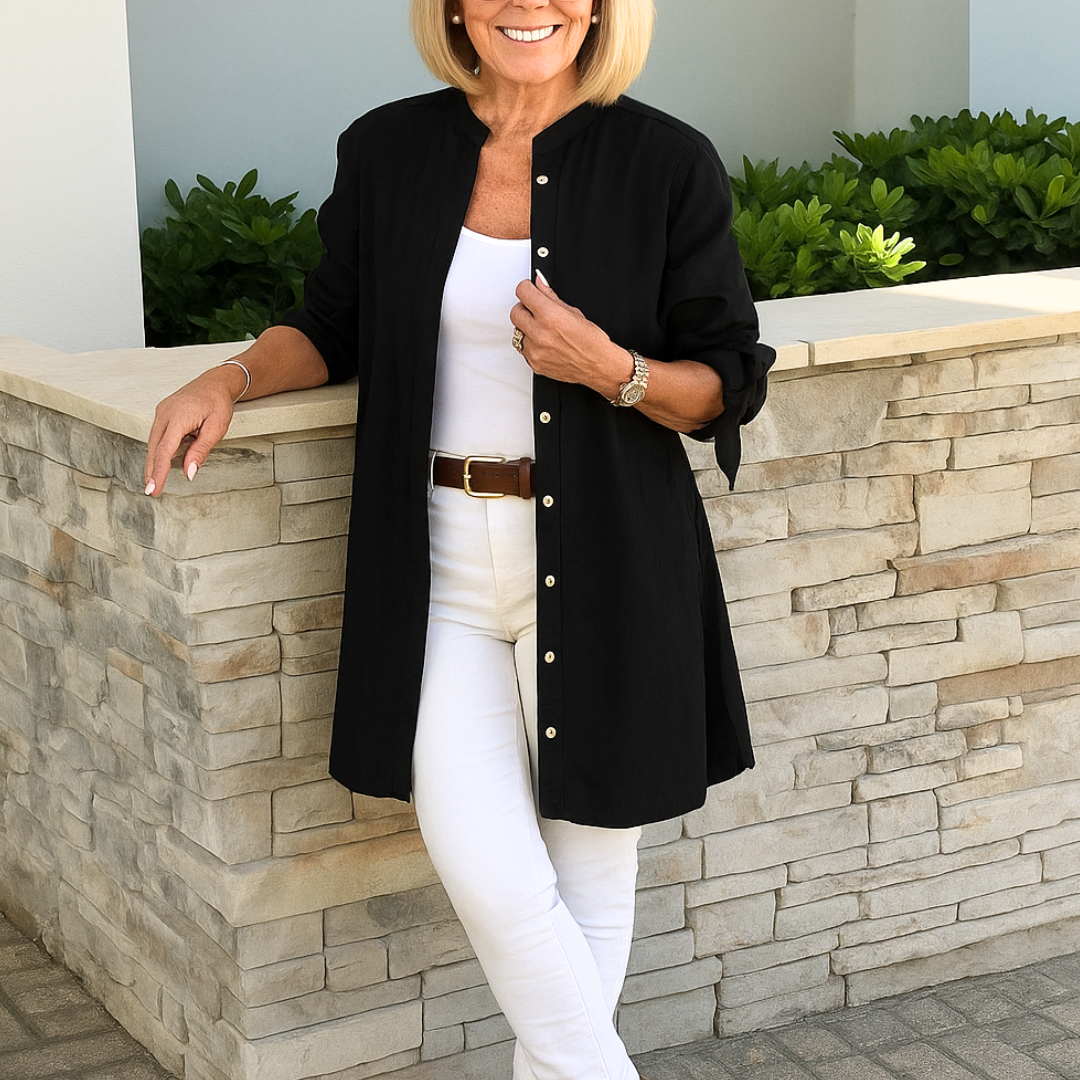 Women's Elegant Shirt Blouse with Tie Details