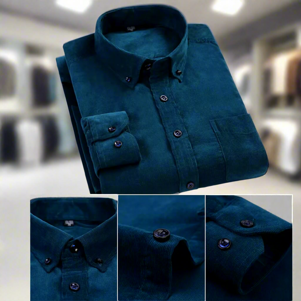 Men's Classic Corduroy Long-Sleeve Shirt