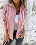 Women's Corduroy Hooded Jacket