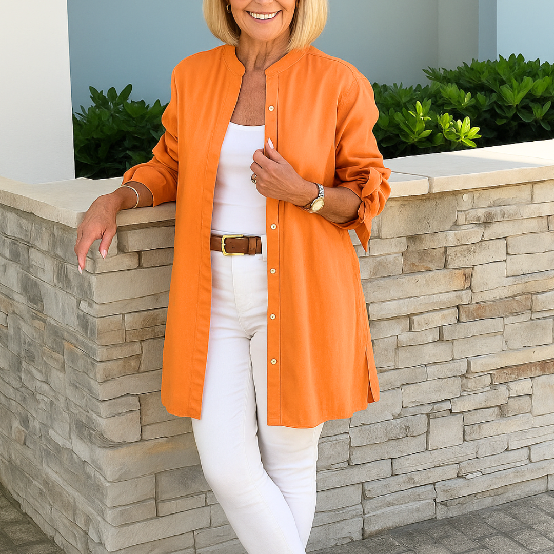 Women's Elegant Shirt Blouse with Tie Details