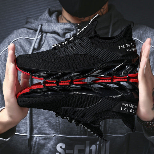 Men's Athletic Blade Sole Sneakers | Lightweight Running Shoes in Multiple Colors