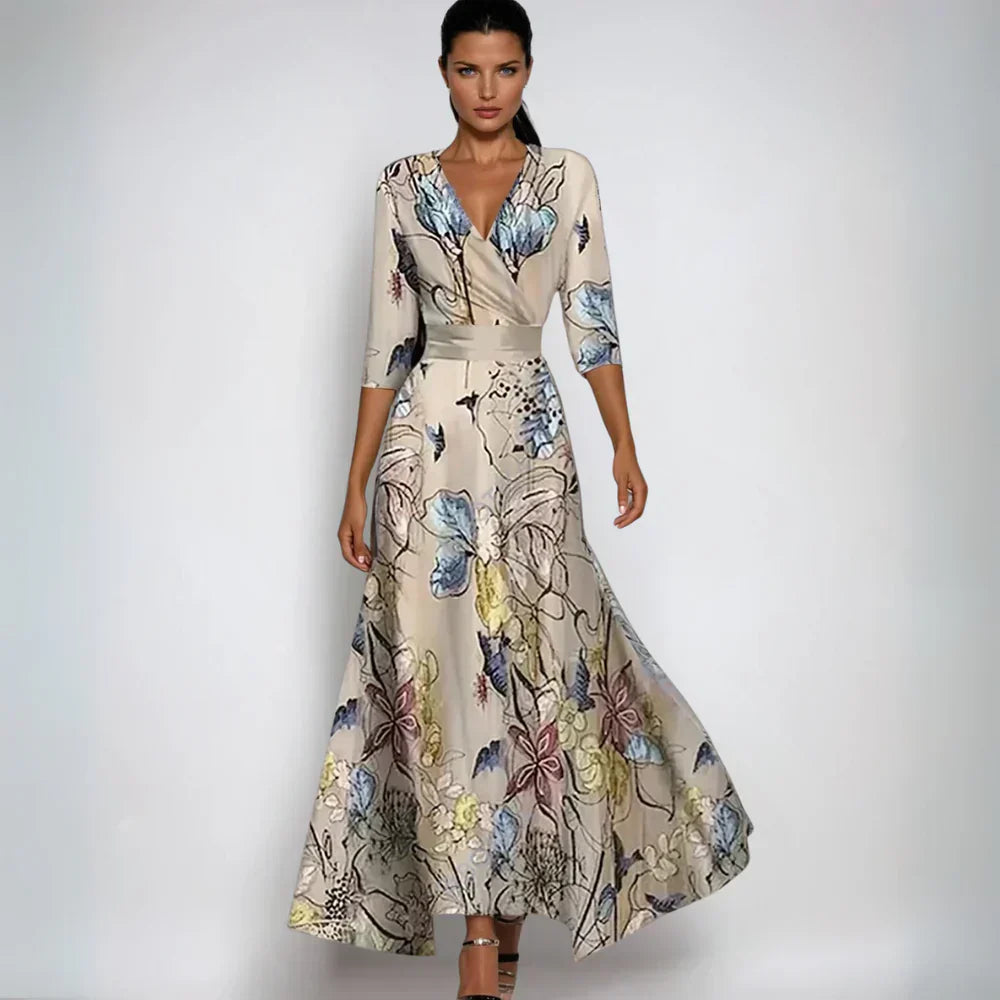 Women's Elegant Floral Maxi Dress