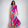 Women's Elegant Floral Maxi Dress