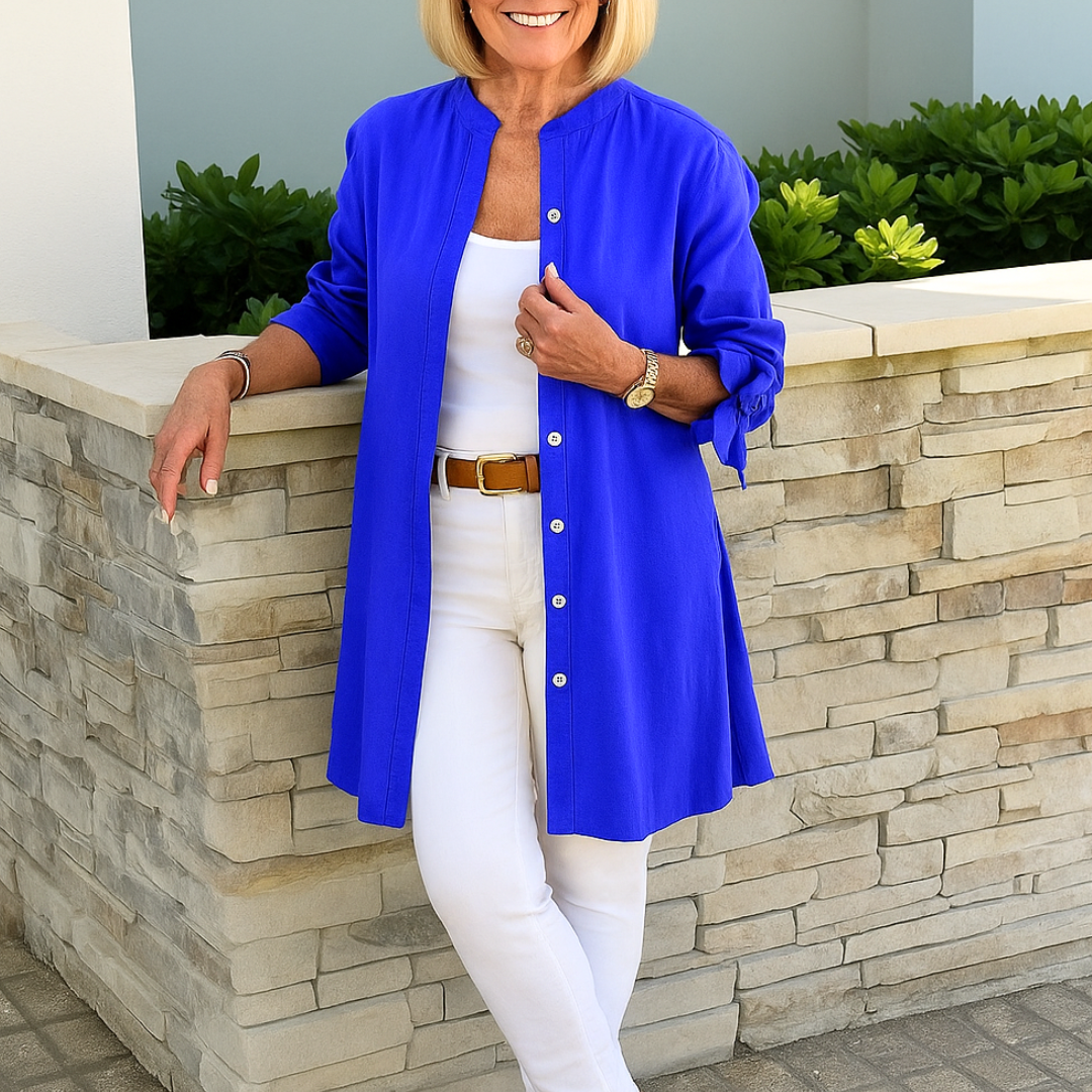 Women's Elegant Shirt Blouse with Tie Details