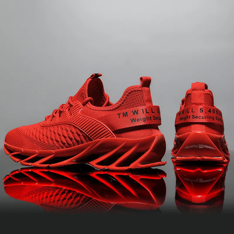 Men's Athletic Blade Sole Sneakers | Lightweight Running Shoes in Multiple Colors
