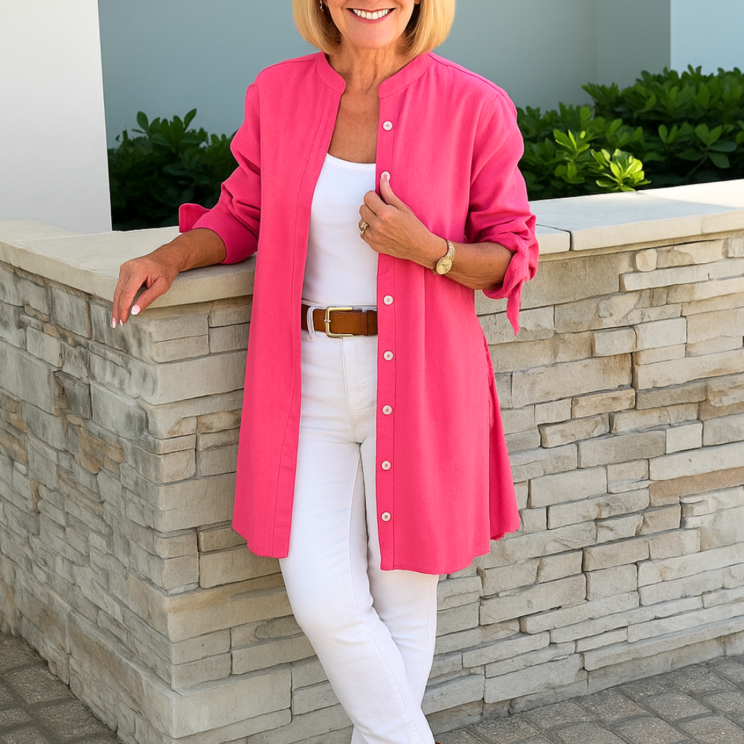 Women's Elegant Shirt Blouse with Tie Details
