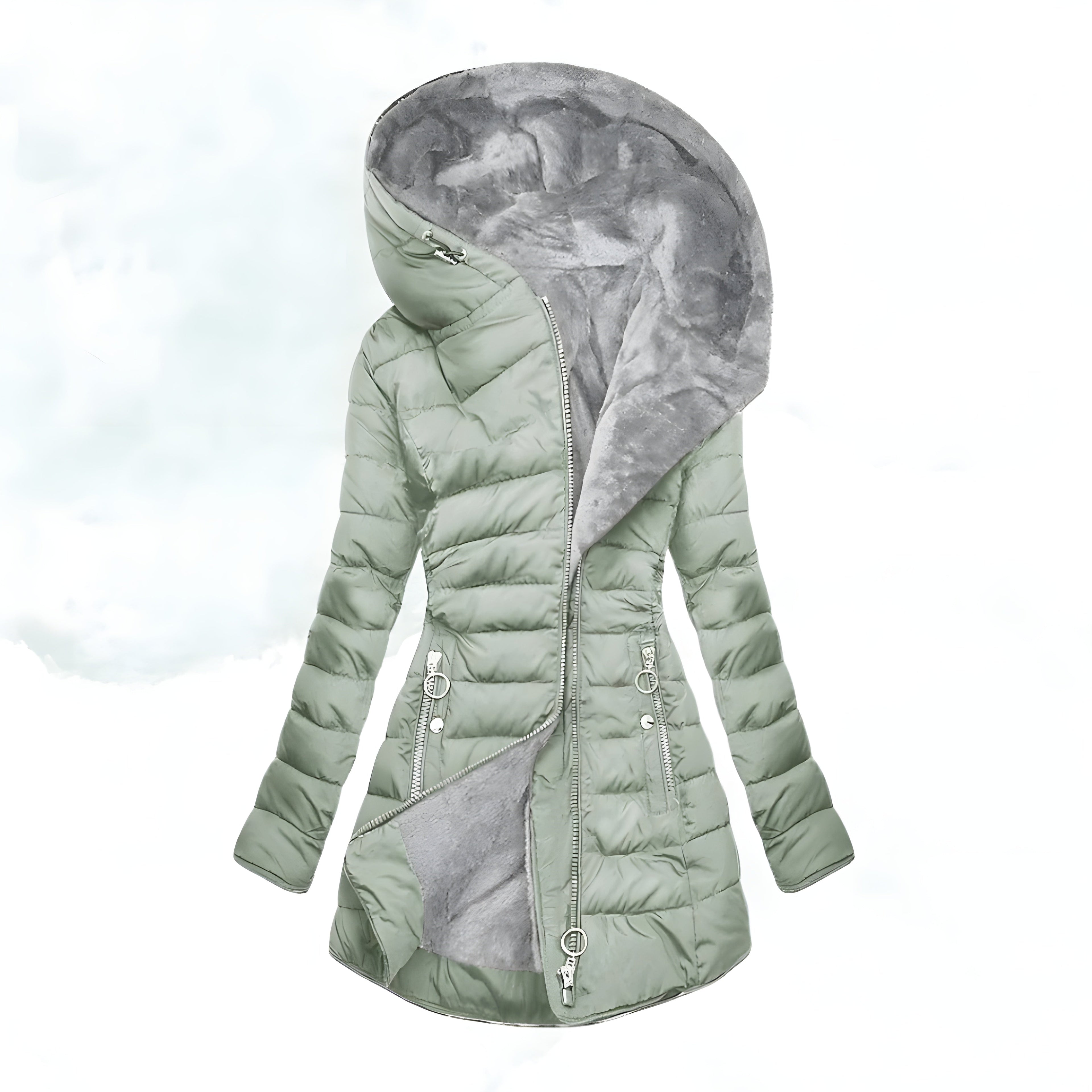 Women's Fur-Lined Cape Coat | Luxurious Oversized Outerwear for Cold Weather Style