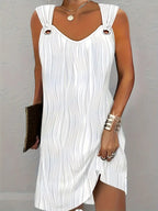 Women's Sleeveless V-Neck Summer Dress
