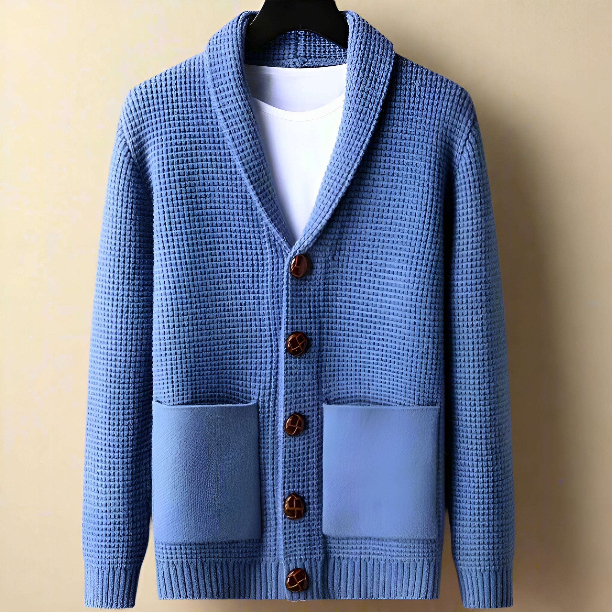 Men's Warm Cashmere Cardigan | Timeless Elegant Knitwear for Sophisticated Style