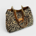 Stylish Leopard Canvas Tote Bag