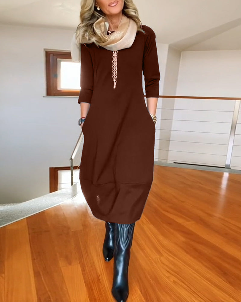 Women's Elegant Comfort Dress | Versatile Everyday Dress for Effortless Style