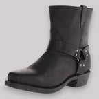 Men's Western Harness Boots | Classic Leather Cowboy Boots in Brown & Black
