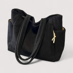 Women's Ribbed Structured Handbag