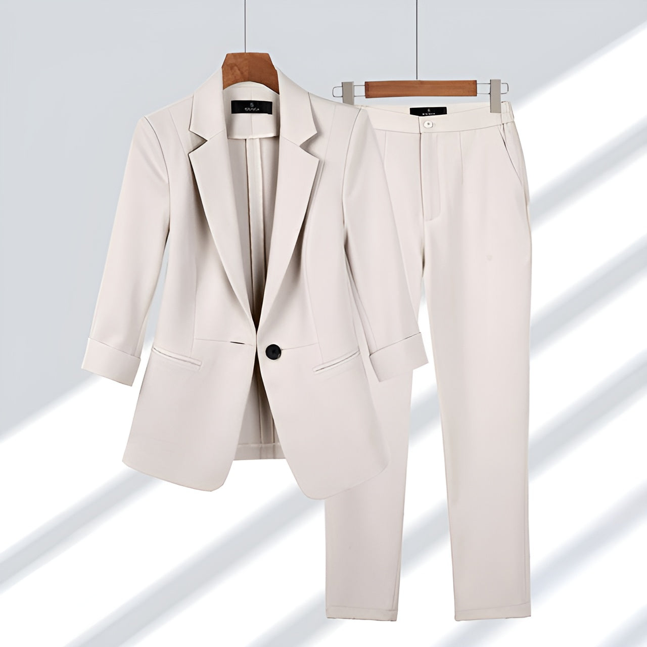 Women's Blazer & Pants Set | Timeless Tailored Two-Piece Power Suit for Work & Style