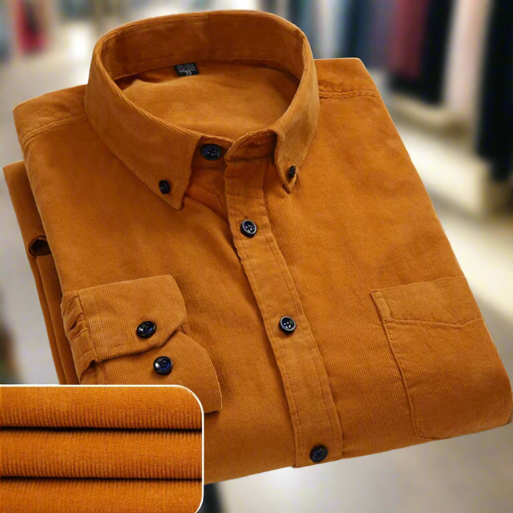 Men's Classic Corduroy Long-Sleeve Shirt