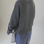 Women's Loose Fit Knit Cardigan | Casual Oversized Button-Up Sweater – Gray