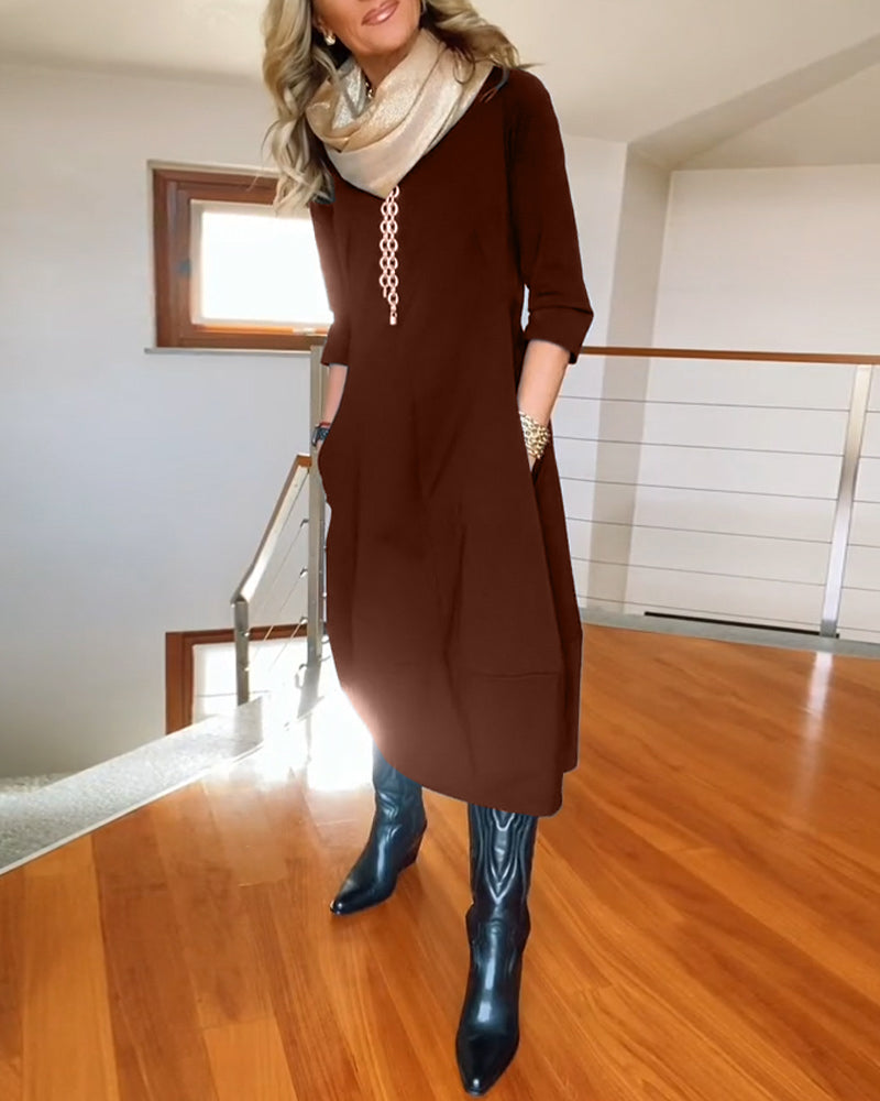 Women's Elegant Comfort Dress | Versatile Everyday Dress for Effortless Style