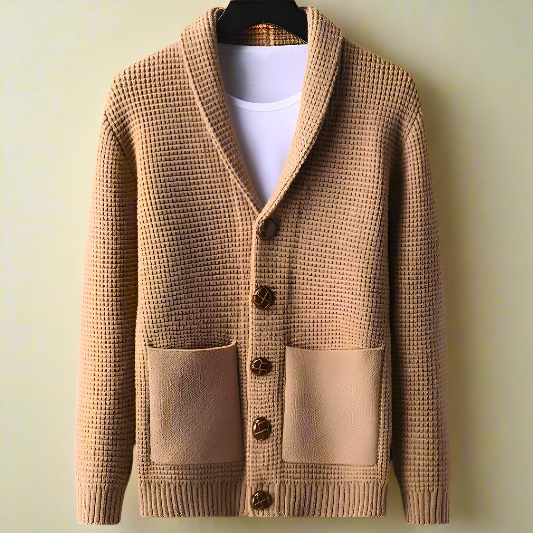 Men's Warm Cashmere Cardigan | Timeless Elegant Knitwear for Sophisticated Style