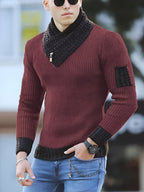 Men's Long Sleeve Knit Sweater | Classic Crewneck Knitwear for Everyday Layering