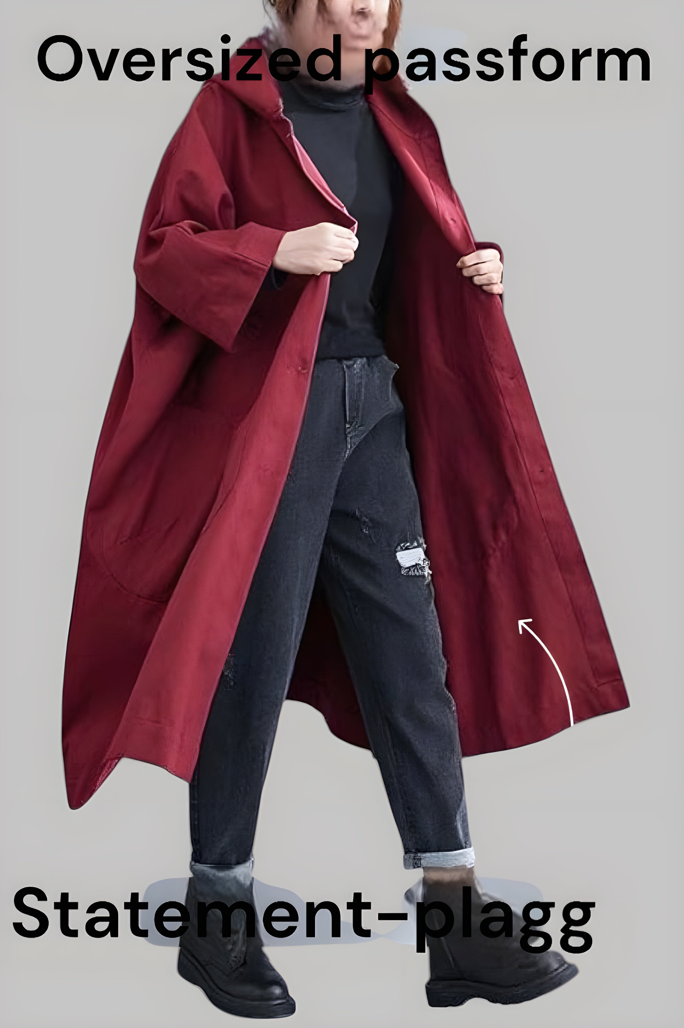 Women's Oversized Waterproof Windbreaker | Stylish All-Weather Outdoor Jacket