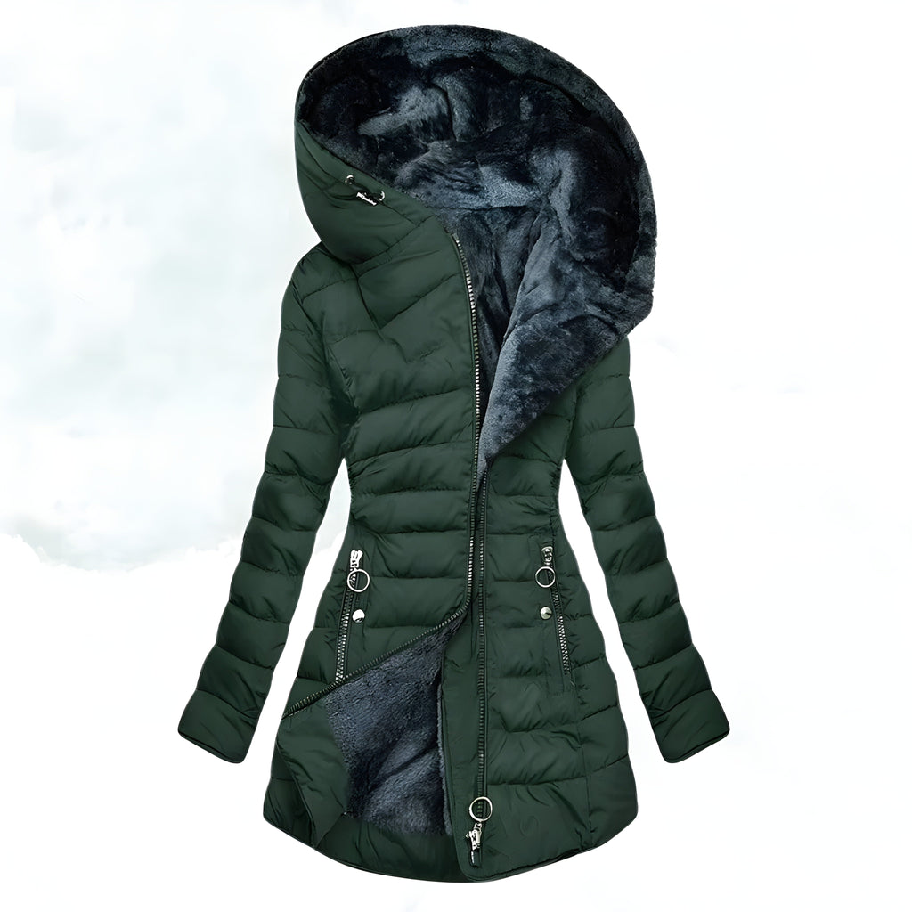 Women's Fur-Lined Cape Coat | Luxurious Oversized Outerwear for Cold Weather Style
