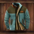 Men's Warm Lined Fleece Jacket | Cozy Zip-Up Outerwear in Print & Solid Options