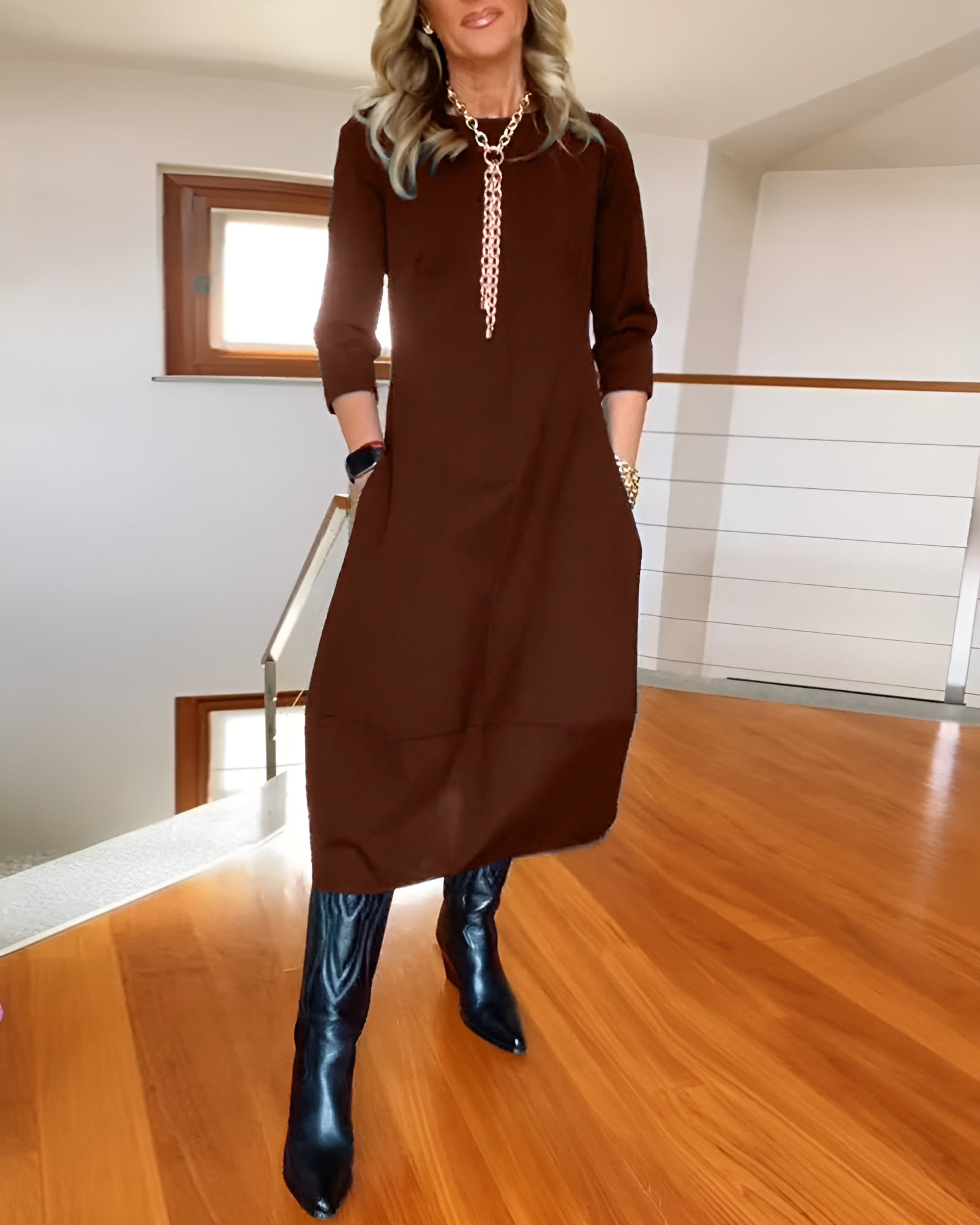 Women's Elegant Comfort Dress | Versatile Everyday Dress for Effortless Style