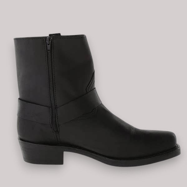 Men's Western Harness Boots | Classic Leather Cowboy Boots in Brown & Black