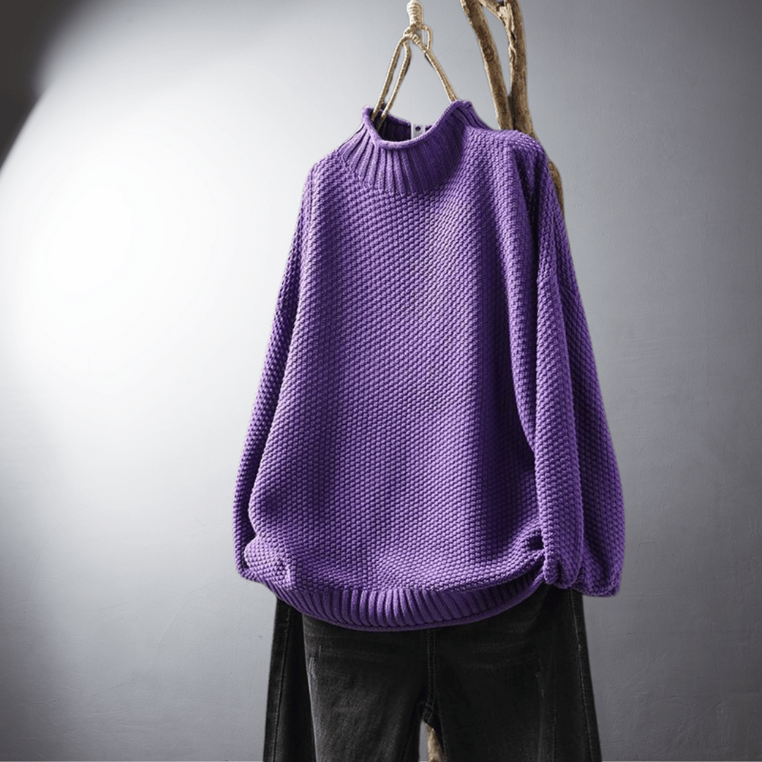 Women's Luxurious Knit Sweater | Cozy Premium Knitwear for Cold Winter Days