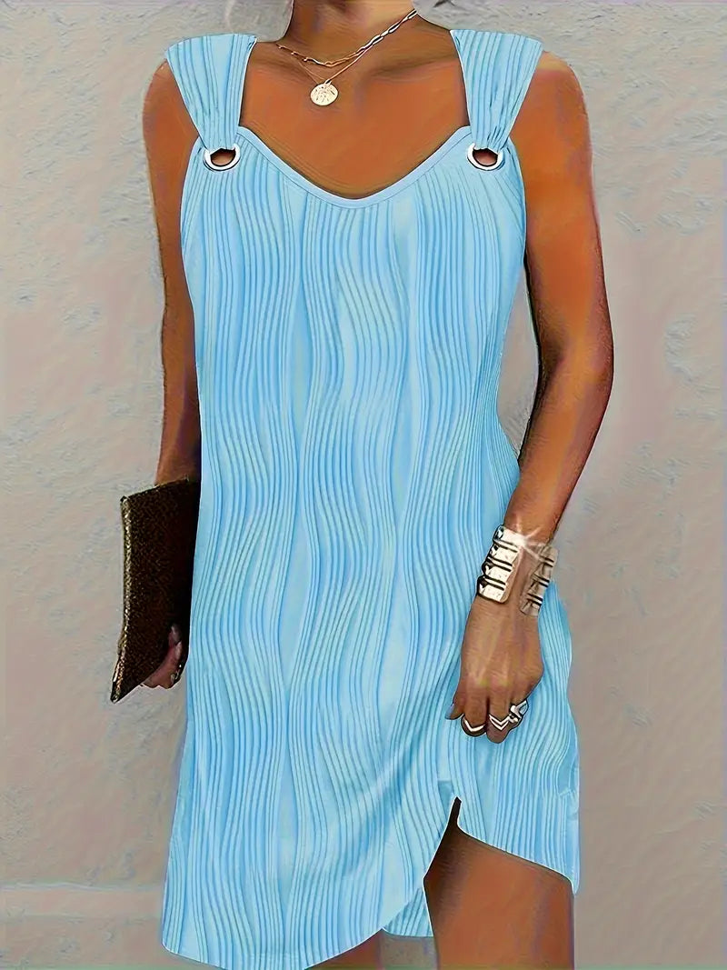 Women's Sleeveless V-Neck Summer Dress