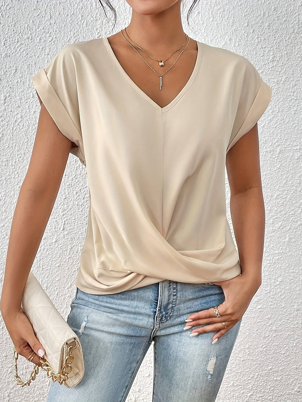 Women's Chic V-Neck T-Shirt