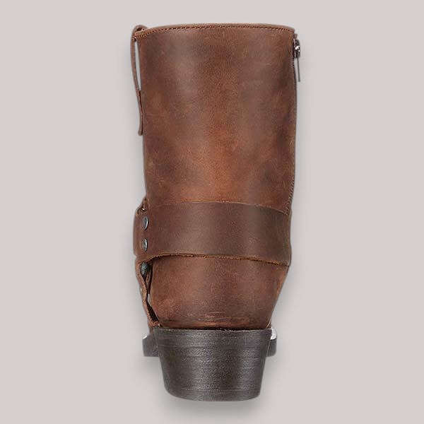 Men's Western Harness Boots | Classic Leather Cowboy Boots in Brown & Black