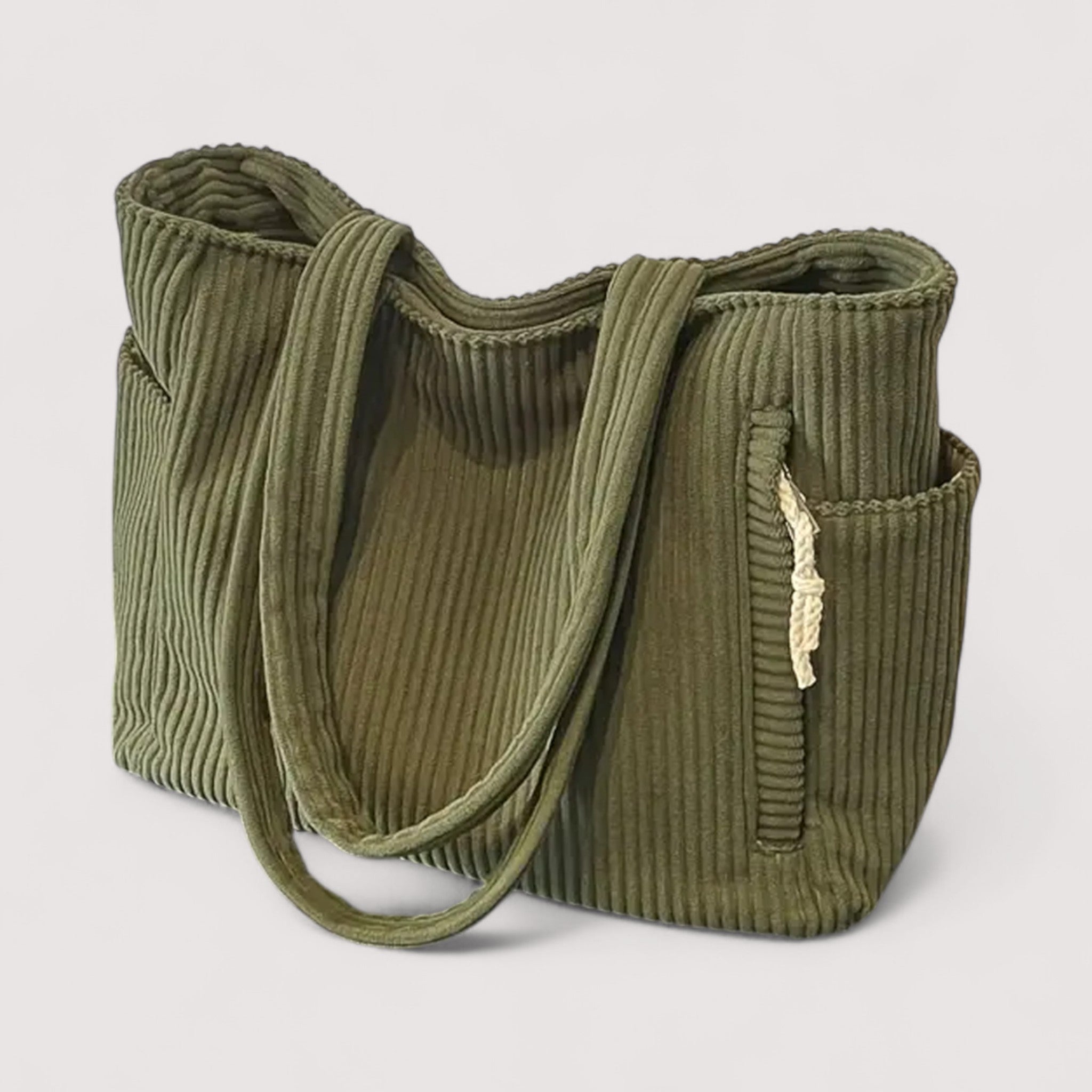 Women's Ribbed Structured Handbag