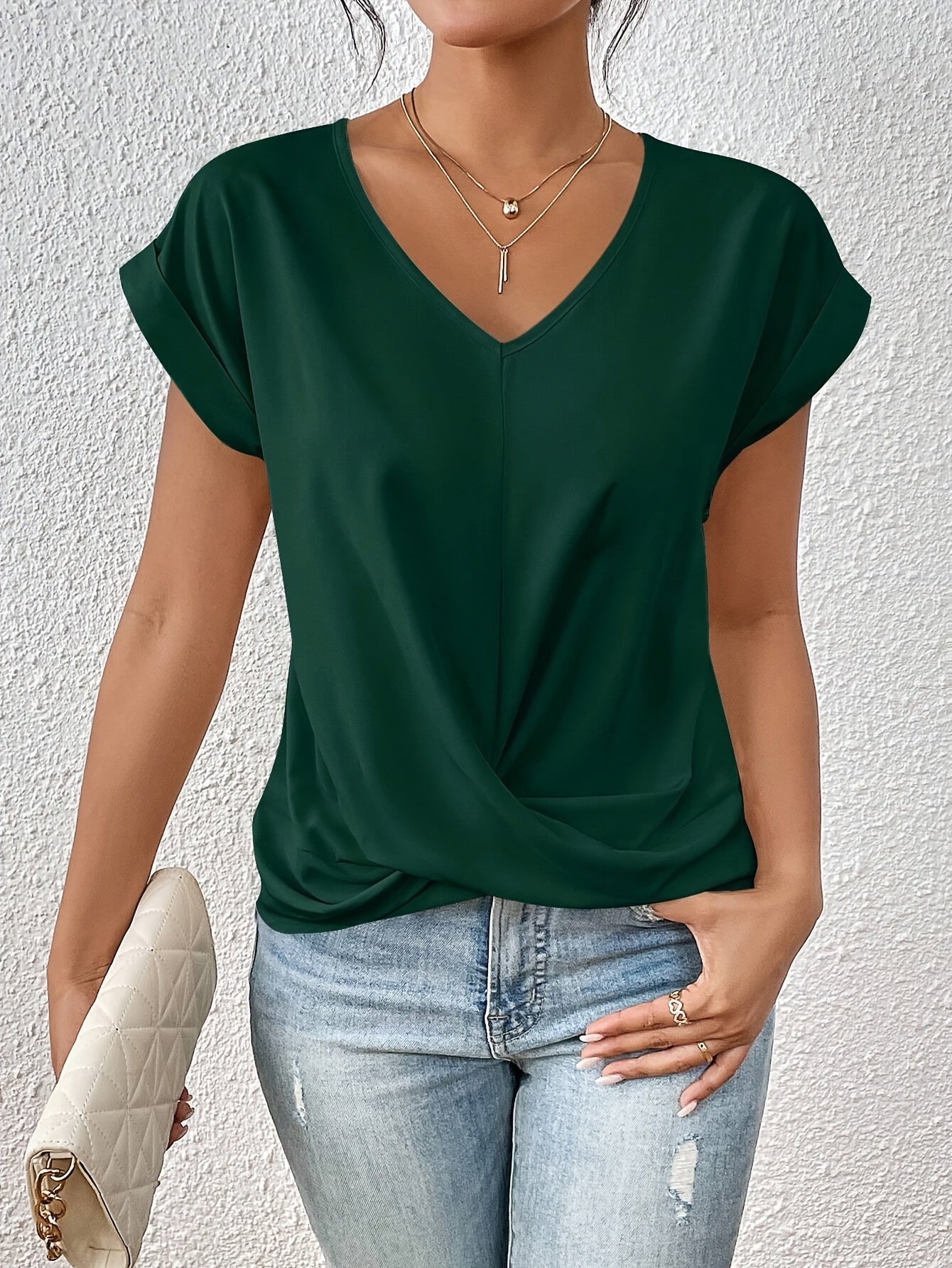 Women's Casual Soft V-Neck T-Shirt